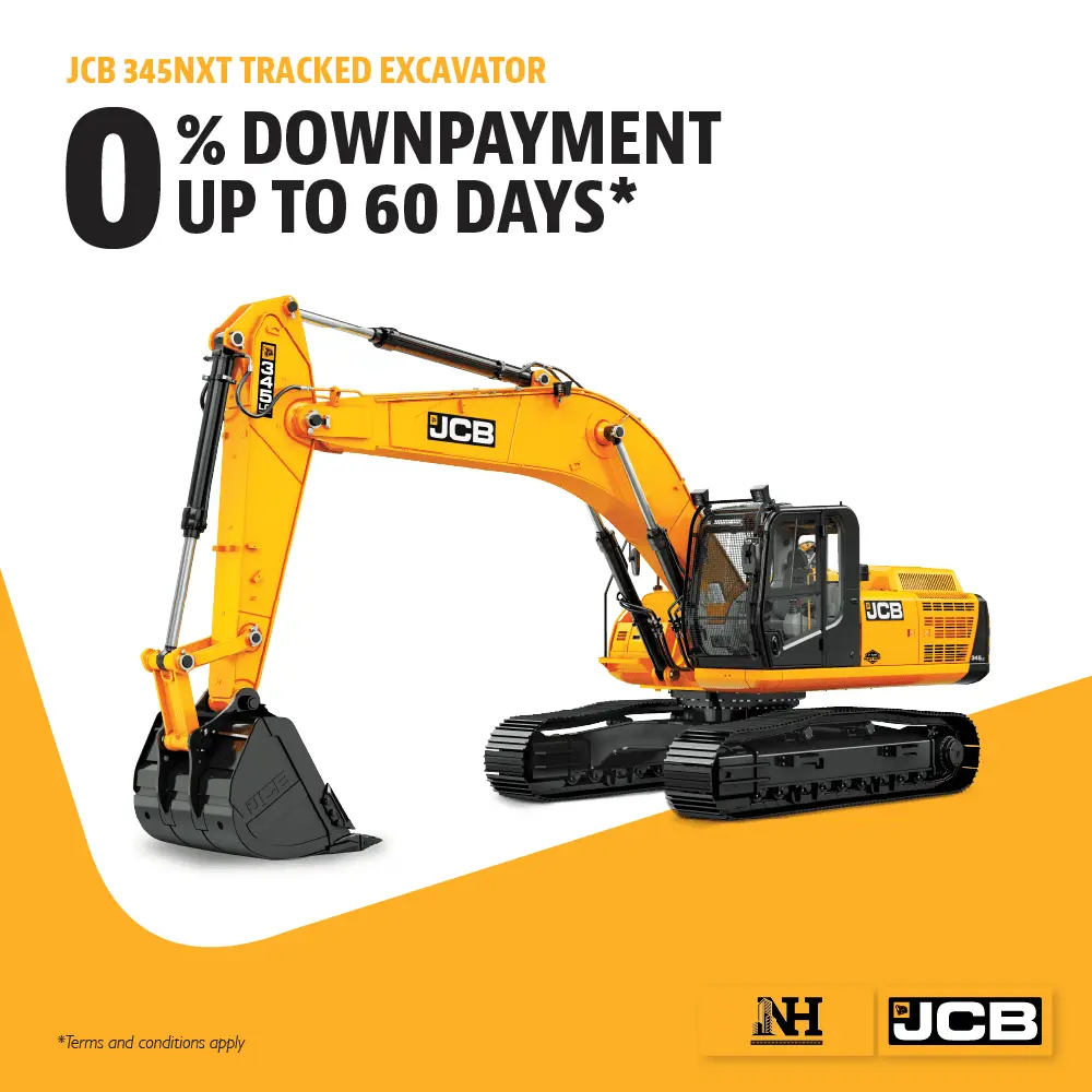 KHUYẾN MÃI 2025 – Máy xúc đào bánh xích JCB 345NXT