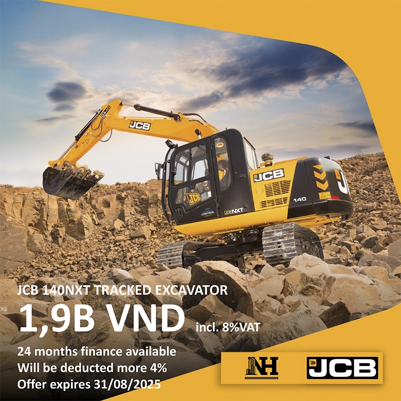 CHƯƠNG TRÌNH KHUYẾN MÃI ĐẶC BIỆT NĂM 2025 – MÁY XÂY DỰNG JCB