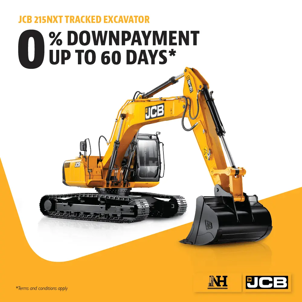 KHUYẾN MÃI 2025 – Máy xúc đào bánh xích JCB 215NXT